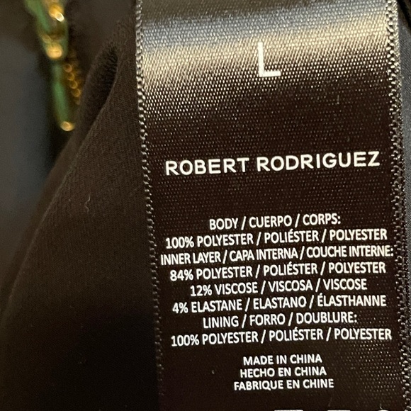 Robert Rodriguez Illusion Open Back Black Blouse Sz L - Picture 11 of 11